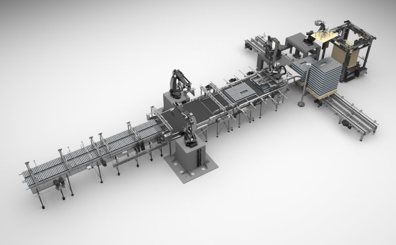 FUTURE-PROOF ROBOTICS SYSTEM: NEW HIGH-PERFORMANCE PALLETIZER FROM KHS BOOSTS LINE EFFICIENCY